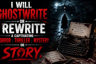 ghostwrite or rewrite horror thriller mystery story