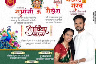 design professional wedding cards and birthday posters