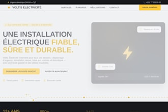 build a modern animated business website with HTML and CSS