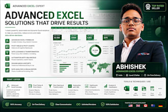 do excel data cleaning, formatting, formulas, and automation