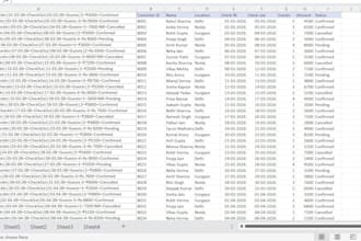 do excel data cleaning, formatting, formulas, and automation