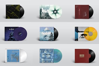 create vinyl and cd product shots for you