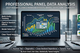 run panel data regression analysis in stata, r, or eviews