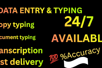 provide fast and accurate typing service
