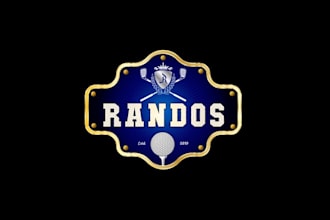 design rando golf tournament logo