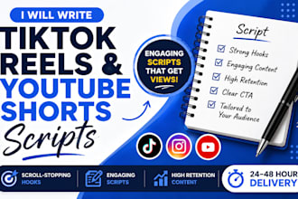 write engaging youtube scripts and short form videos