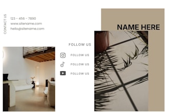 create a bold and modern canva brochure
