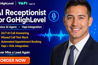 setup gohighlevel ai receptionist, voice ai agent, missed call booking, vapi ghl