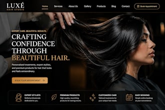 design wix hair salon website nail salon wix makeup artist lash booking website