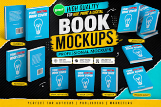 do custom 3d book, book mockup
