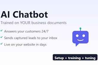 set up an ai chatbot trained on your business documents