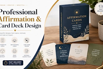 christian affirmation cards, scripture flashcards, and custom oracle card decks
