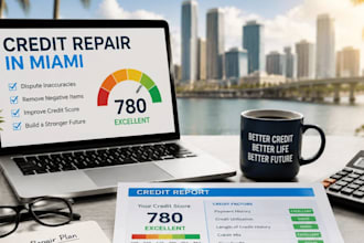 credit repair, inquiry remove, chargeoff, late peyment, collection in 3 bureaus