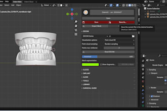 do crowns and bridges using exocad and blender