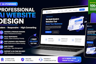 design a modern ai website or landing page