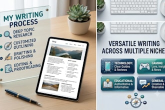 write high quality blog posts and informative articles