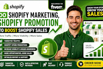 do shopify marketing, shopify promotion to boost shopify sales