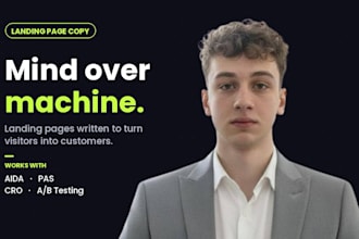 write landing page copy