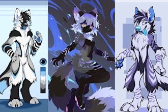 draw furry character furry art nsfw, furry reference sheet, fursona furry art