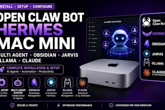 install openclaw bot hermes multi ai agent macmini obsidian jarvis ollama claude
