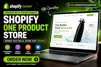 build a high converting shopify one product store