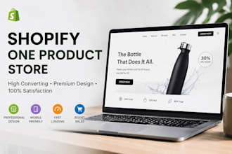 create a high converting shopify one product store