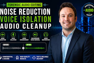 do forensic audio editing noise reduction background noise removal isolation