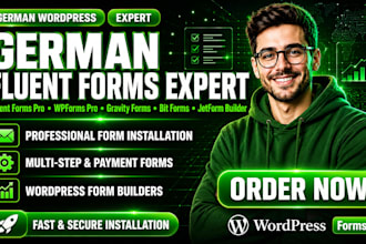 install german fluent forms pro, wpforms, gravity forms bit forms jetform buider