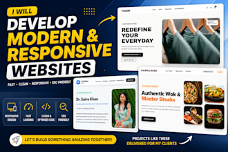 develop business website with pages and admin panel