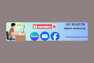 design professional youtube thumbnails and facebook banners