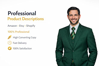 write high converting shopify product descriptions within 24 hours