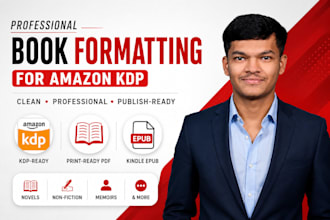 format your book for amazon KDP and kindle epub