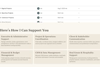 support general operations or any personal assistance