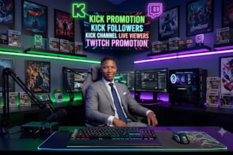 kick promotion kick followers kick channel live viewers twitch promotion