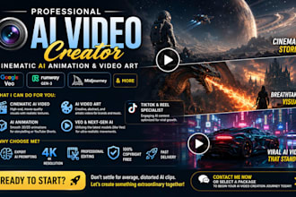 create viral ai video, ai animation, ai video art, ai storytelling