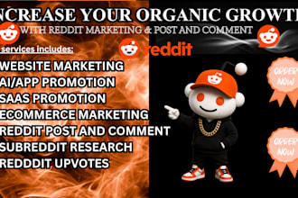 do reddit seo post and comment with backlinks for your ecommerce ai saas crypto