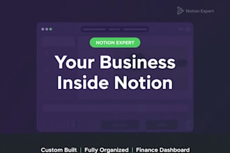 build a custom notion workspace dashboard for business personal product