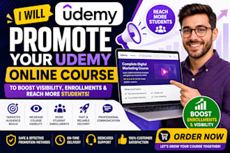 do udemy online course promotion boost sales, udemy course promotion
