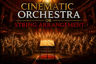 create and arrange a professional cinematic orchestra or string arrangement