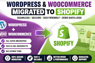 transfer wordpress website to shopify and migrate your woocommerce to shopify