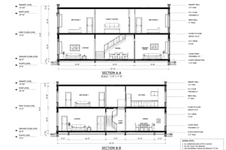 create architectural elevations and building sections in autocad