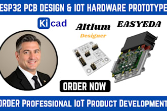design esp32 pcb and hardware prototype for iot product development