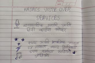 do professional marathi and hindi voice over