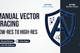 manually convert logo to vector