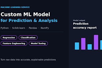 build a custom machine learning model for prediction and analysis