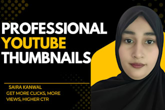 design professional youtube thumbnail designs that increase CTR