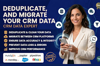 deduplicate and migrate your CRM data