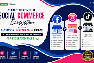 setup social commerce meta shop product tagging feature catalog sync integration