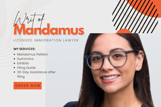 draft your writ of mandamus for uscis visa delays