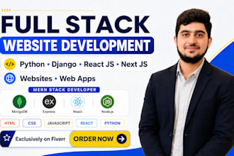 develop full stack web app using react next js typescript supabase and django